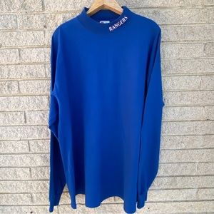 Vintage Texas Rangers Embroidered Rawlings Turtleneck 2X Large Men's